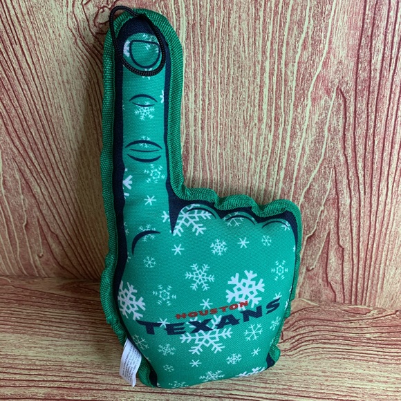 PR: NFL Houston Texans Foam Finger Toy & Bandana - Picture 6 of 9